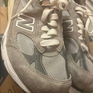 Men’s New Balance Light Gray Wide-Fit Athletic Shoes